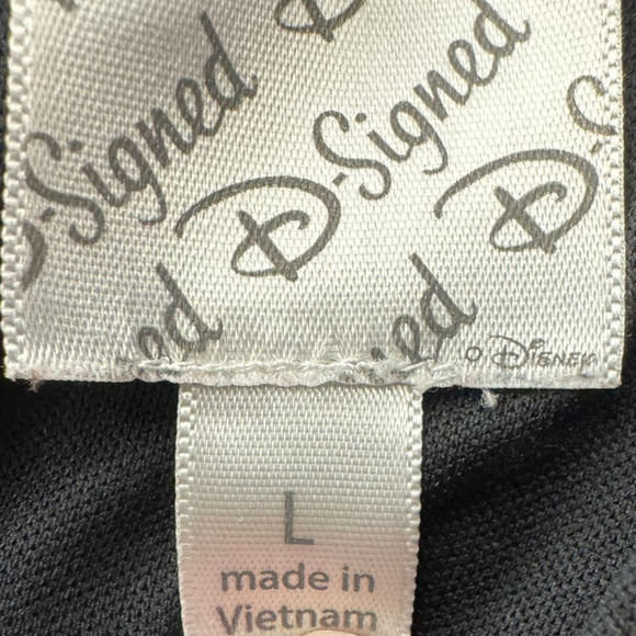 D-Signed Disney Girls Black with Pearl/Sequin Flower Skirt - Size Large - Picture 5 of 7